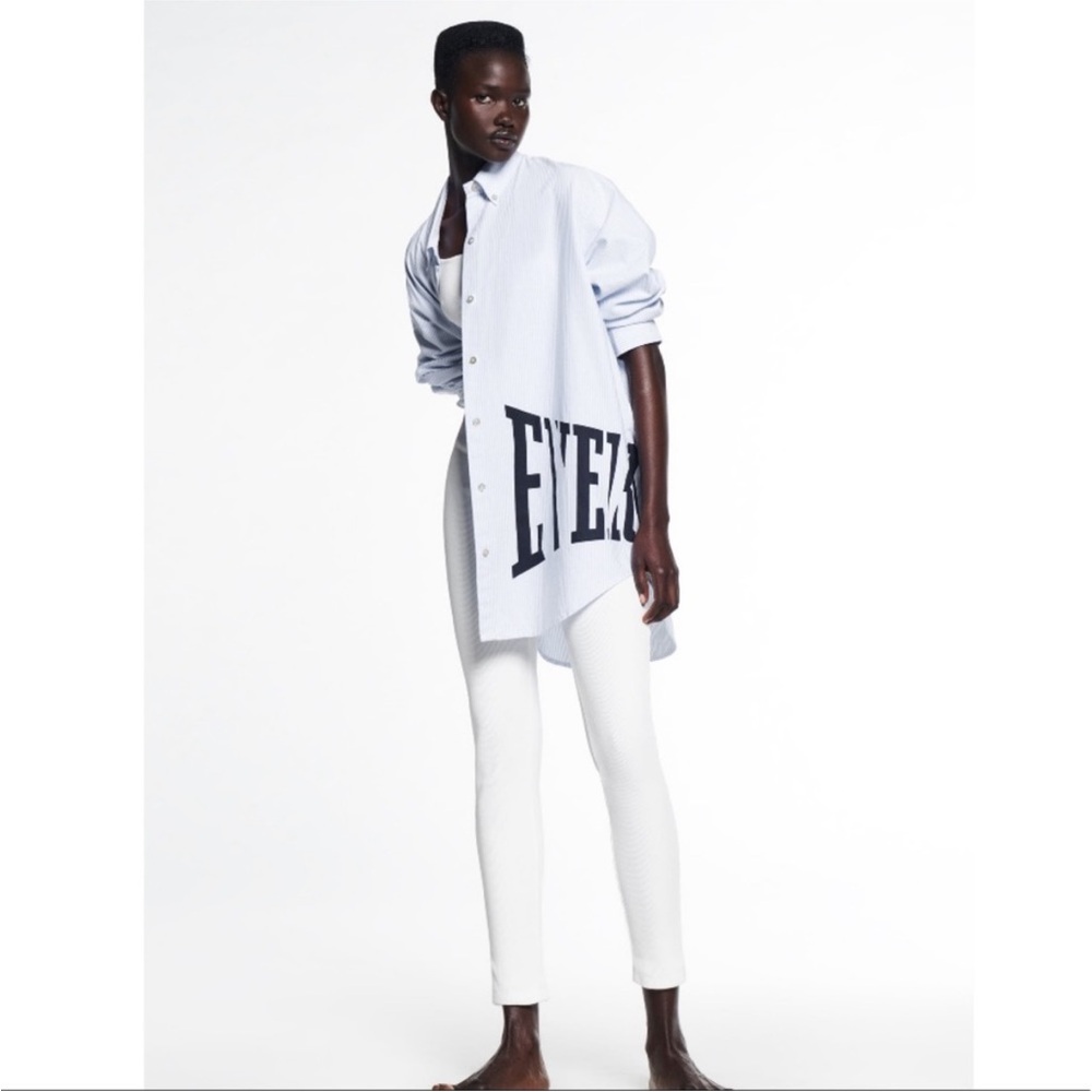 Zara striped everlast shirt xs